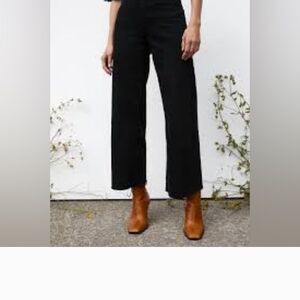 Zara Black Wide-Leg Jeans